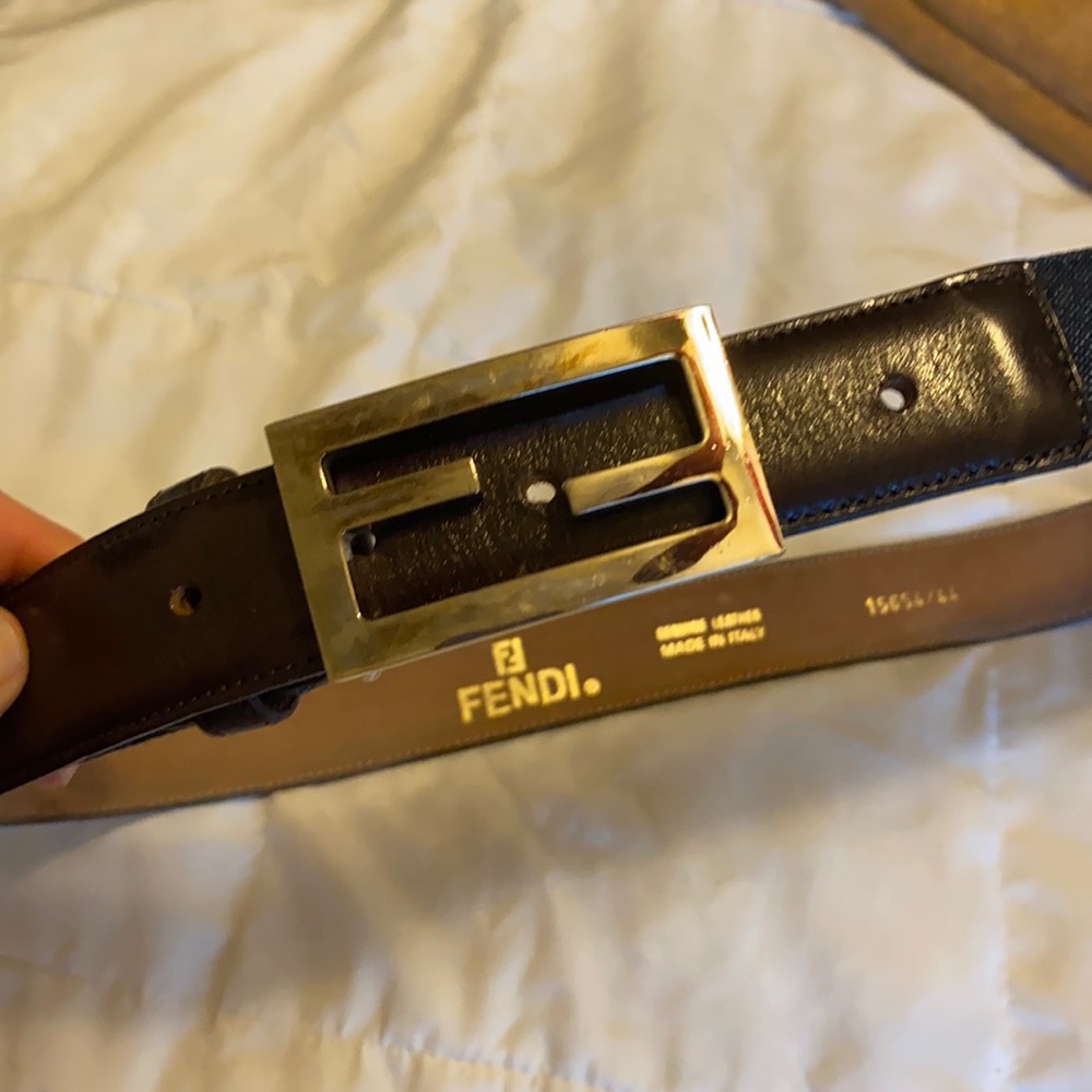 Vintage Fendi denim belt